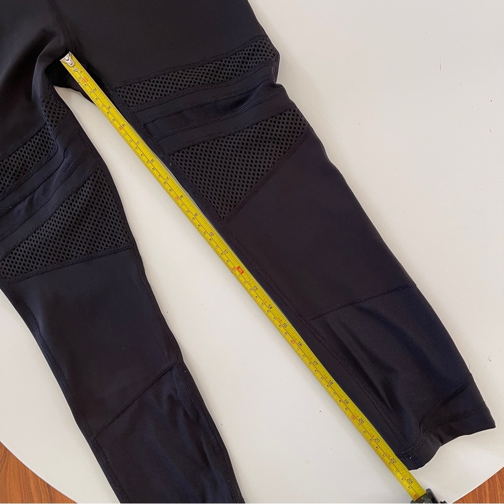 Lululemon Black Leggings with Mesh Detail - Picture 9 of 11